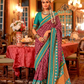 Super Polyester Viscose Silk Saree with Traditional Patola Design - LaVante Fashion