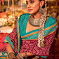 Super Polyester Viscose Silk Saree with Traditional Patola Design - LaVante Fashion