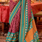 Super Polyester Viscose Silk Saree with Traditional Patola Design - LaVante Fashion