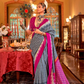 Super Polyester Viscose Silk Saree with Traditional Patola Design - LaVante Fashion