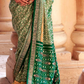 Super Poly Viscose Silk Saree with Traditional Patola Design - LaVante Fashion
