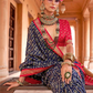 Radiant Super Polyester Viscose Silk Saree with Traditional Patola Design - LaVante Fashion