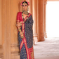 Radiant Super Polyester Viscose Silk Saree with Traditional Patola Design - LaVante Fashion
