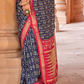 Radiant Super Polyester Viscose Silk Saree with Traditional Patola Design - LaVante Fashion