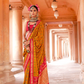 Radiant Super Polyester Viscose Silk Saree with Traditional Patola Design - LaVante Fashion
