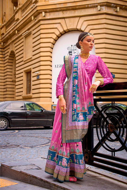 Elegant Shine Super Poly Viscose Silk Saree with Apoxy Finish - LaVante Fashion