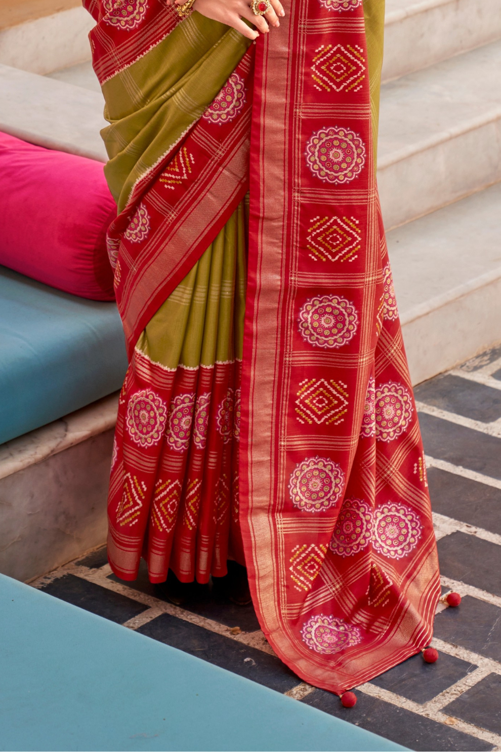 Classic Patola Motif Silk Saree for Festive Occasions