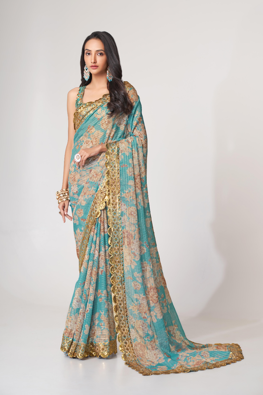 Starlit Softness Lightweight Organza with Statement Appeal
