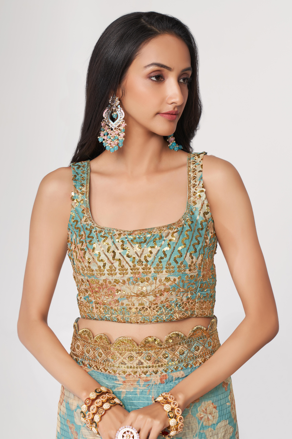 Starlit Softness Lightweight Organza with Statement Appeal