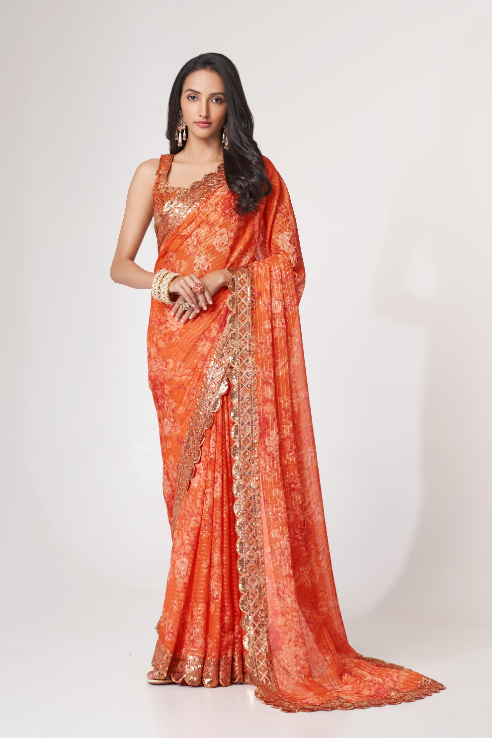 Starlit Softness Lightweight Organza with Statement Appeal