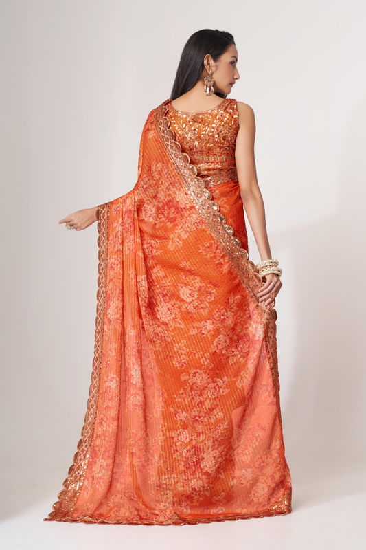 Starlit Softness Lightweight Organza with Statement Appeal