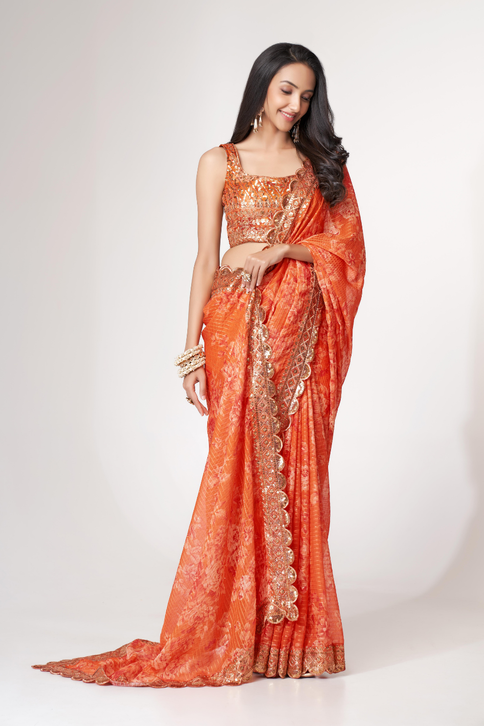 Starlit Softness Lightweight Organza with Statement Appeal