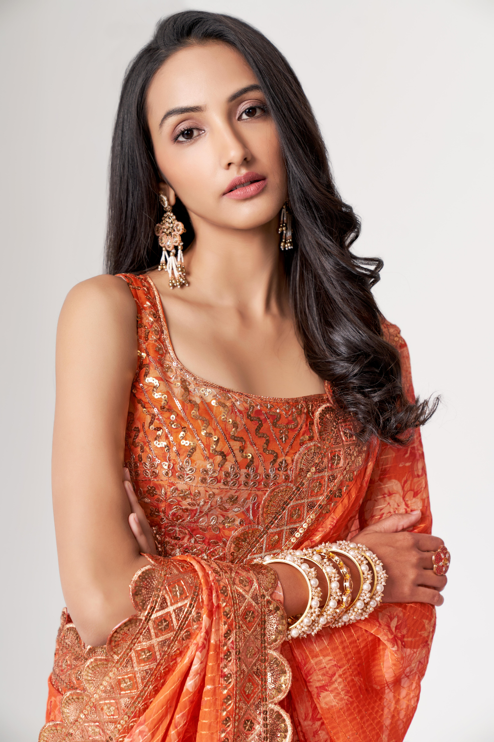 Starlit Softness Lightweight Organza with Statement Appeal