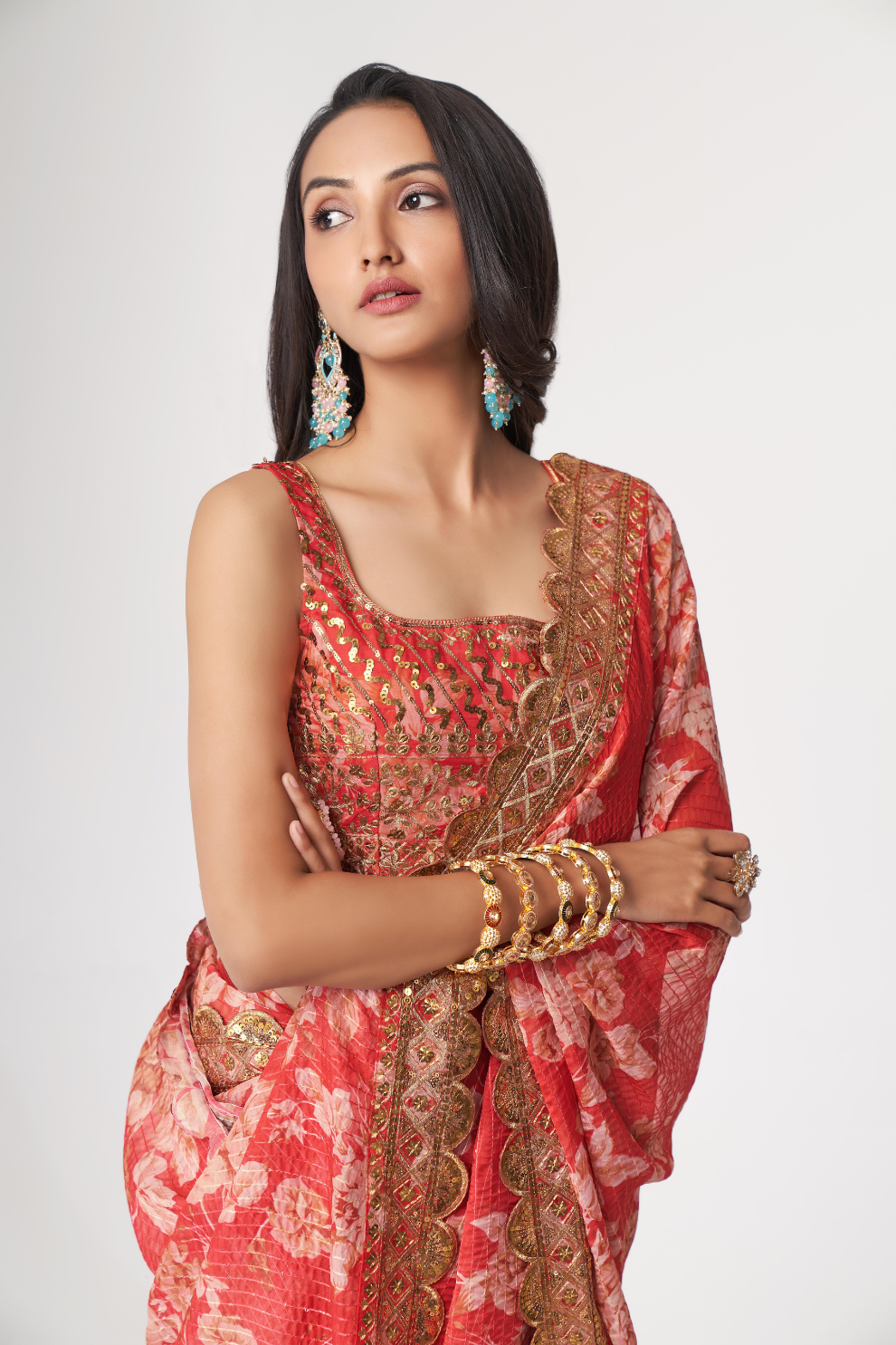 Starlit Softness Lightweight Organza with Statement Appeal