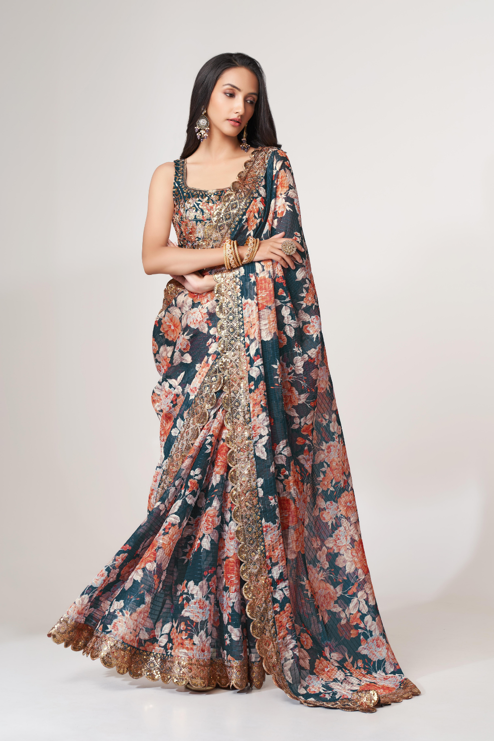 Starlit Softness Lightweight Organza with Statement Appeal