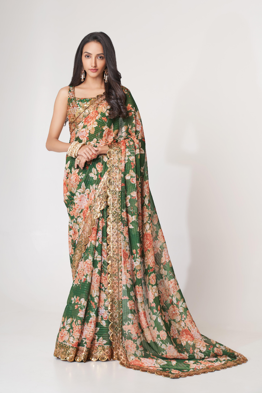 Starlit Softness Lightweight Organza with Statement Appeal