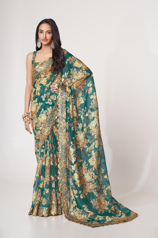 Starlit Softness Lightweight Organza with Statement Appeal