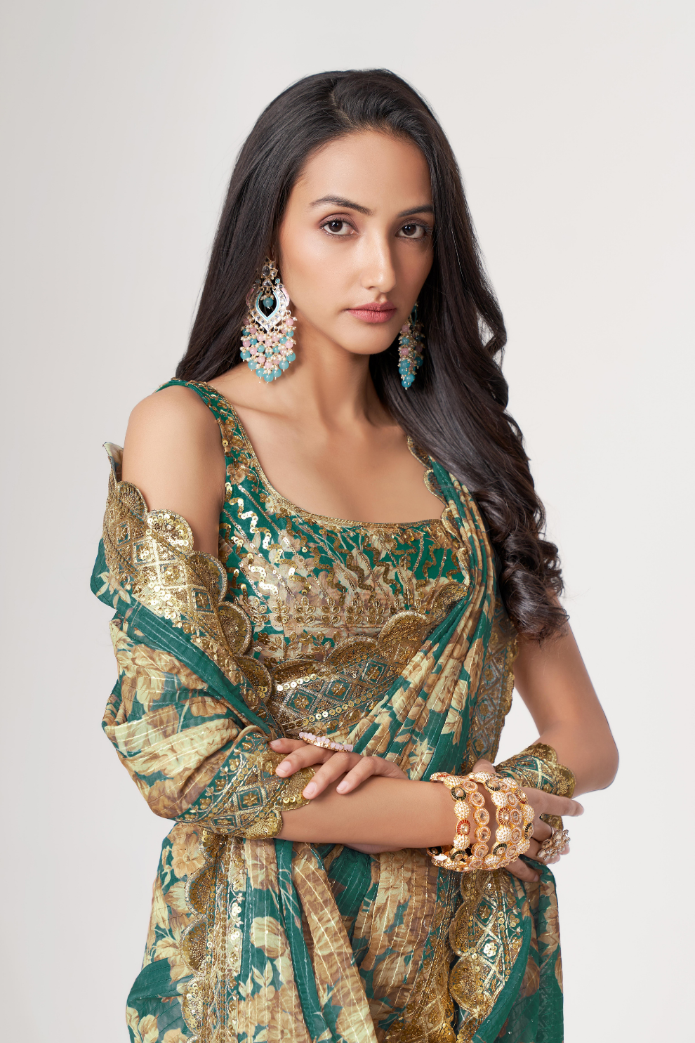 Starlit Softness Lightweight Organza with Statement Appeal