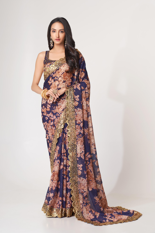 Starlit Softness Lightweight Organza with Statement Appeal