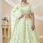 Elegant Embroidered Flared Lehenga Choli Set with Dupatta