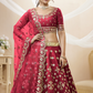 Elegant Embroidered Flared Lehenga Choli Set with Dupatta