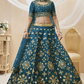 Elegant Embroidered Flared Lehenga Choli Set with Dupatta