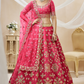 Elegant Embroidered Flared Lehenga Choli Set with Dupatta