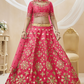 Elegant Embroidered Flared Lehenga Choli Set with Dupatta
