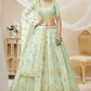 Elegant Embroidered Flared Lehenga Choli Set with Dupatta