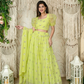 Graceful Georgette Lehenga Choli Featuring a Draped Attached Dupatta