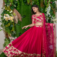 Graceful Georgette Lehenga Choli Featuring a Draped Attached Dupatta