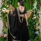 Graceful Georgette Lehenga Choli Featuring a Draped Attached Dupatta