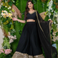 Graceful Georgette Lehenga Choli Featuring a Draped Attached Dupatta