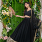 Graceful Georgette Lehenga Choli Featuring a Draped Attached Dupatta