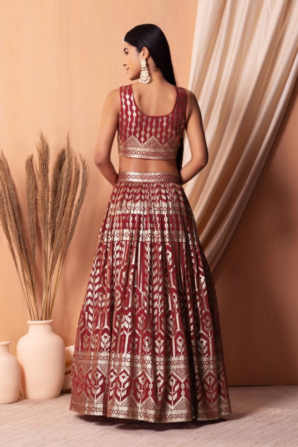 Stunning Georgette Embroidered Lehenga Choli for Wedding