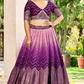 Graceful Lehenga Set with Sequins & Thread Embroidery