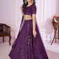 Designer Lehenga Set with Sequins Thread & Badla Zari Embroidery