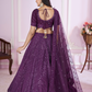 Designer Lehenga Set with Sequins Thread & Badla Zari Embroidery