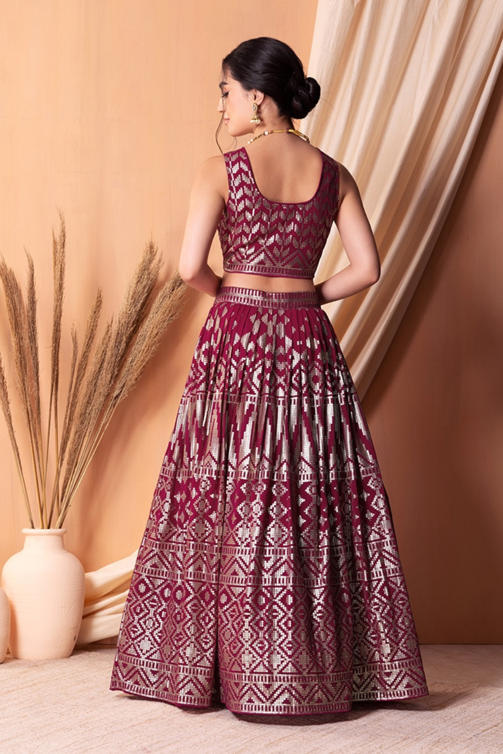 Stunning Georgette Embroidered Lehenga Choli for Wedding