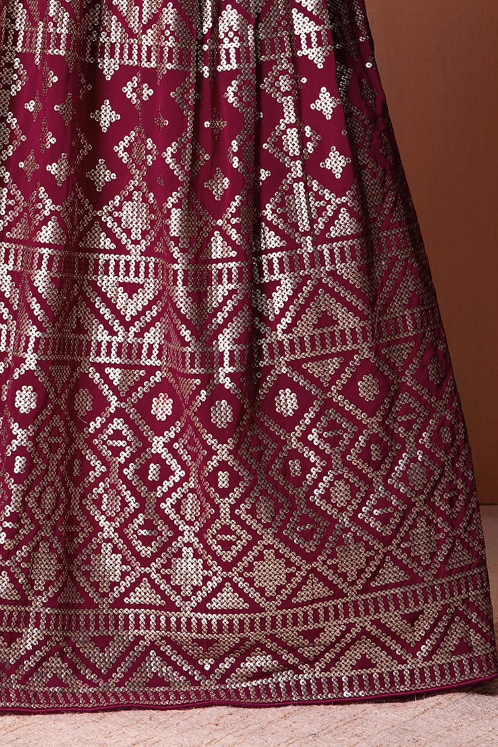 Stunning Georgette Embroidered Lehenga Choli for Wedding