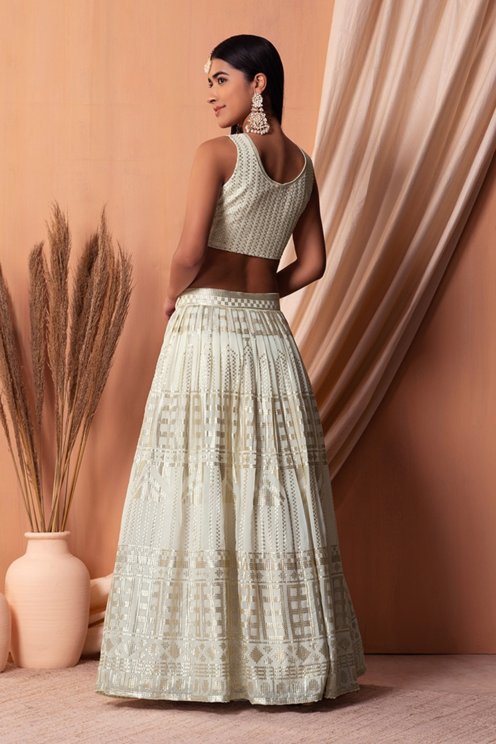 Stunning Georgette Embroidered Lehenga Choli for Wedding