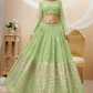 Designer Georgette Lehenga and Soft Net Dupatta Ensemble