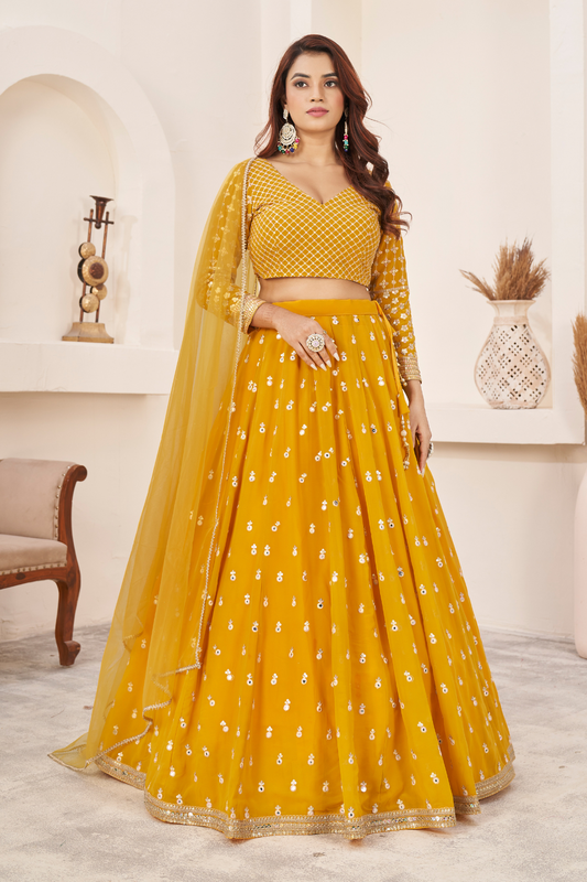 Graceful Ensemble with Sequins and Zari Embroidered Work