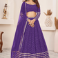 Elegant Sequins and Zari Embroidered Lehenga Set