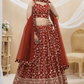 Stunning Lehenga Set with Sequins & Zari Embroidered Work
