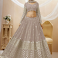 Designer Georgette Lehenga and Soft Net Dupatta Ensemble