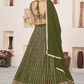 Elegant Sequins and Zari Embroidered Lehenga Set