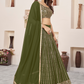 Elegant Sequins and Zari Embroidered Lehenga Set