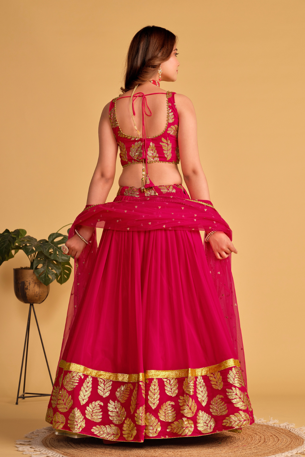 Richly Embroidered Lehenga with Sequins & Zari Detailing