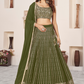 Elegant Sequins and Zari Embroidered Lehenga Set